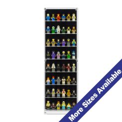 Wall Mounted Display Case for LEGO Minifigures - 6 Minifigs Wide
